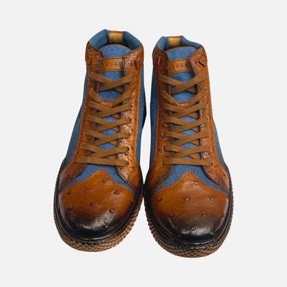 Mezlan mens hightop sneaker  made Spain