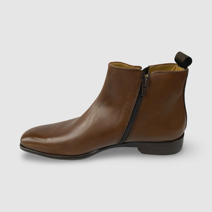 Clearance | Mens Calzoleria Toscana Italia Side Zip Boot Moka