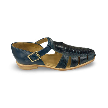 Genuine Ostrich Sandal by Belvedere | Forest Green