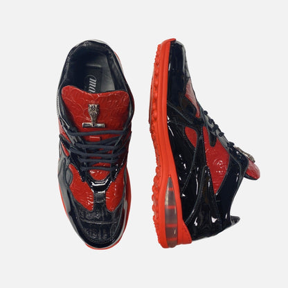 Mens exotic skin sneaker