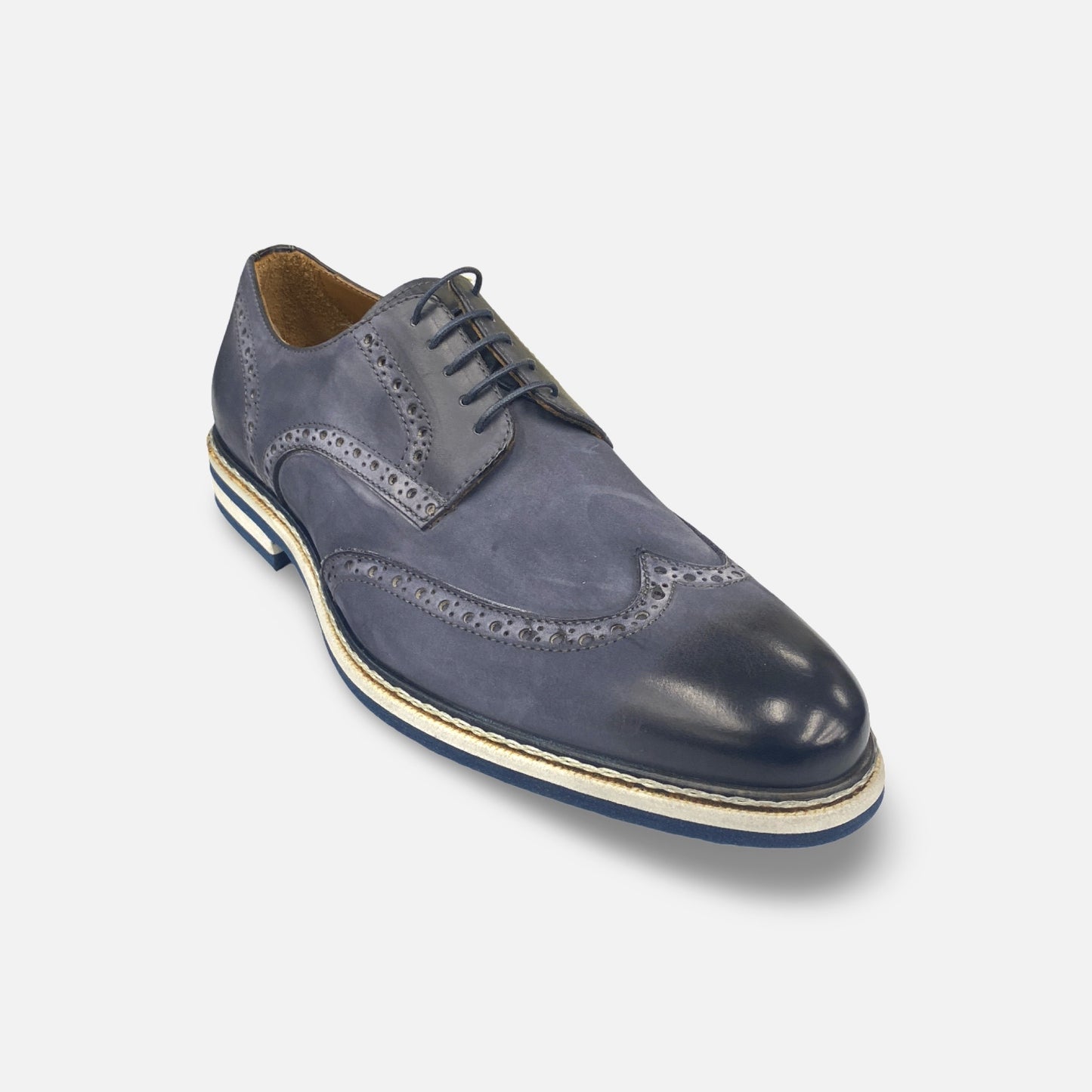 Jose Real Italian Wingtip Oxford – Antracite | Handcrafted &amp; Hand-Painted