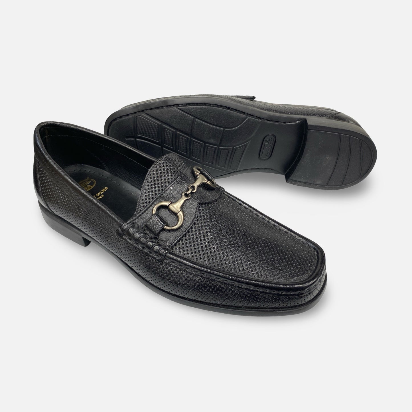 Calzoleria Toscana Black Black Loafers Q589  – Handcrafted Italian Elegance | Clearance