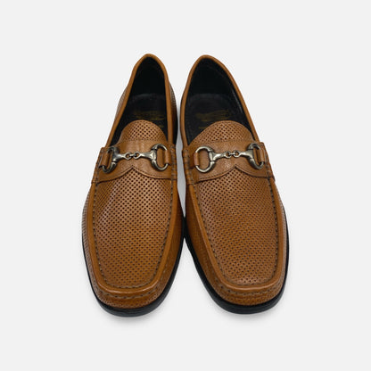 Calzoleria Toscana Black Brick Loafers Q589  – Handcrafted Italian Elegance | Clearance