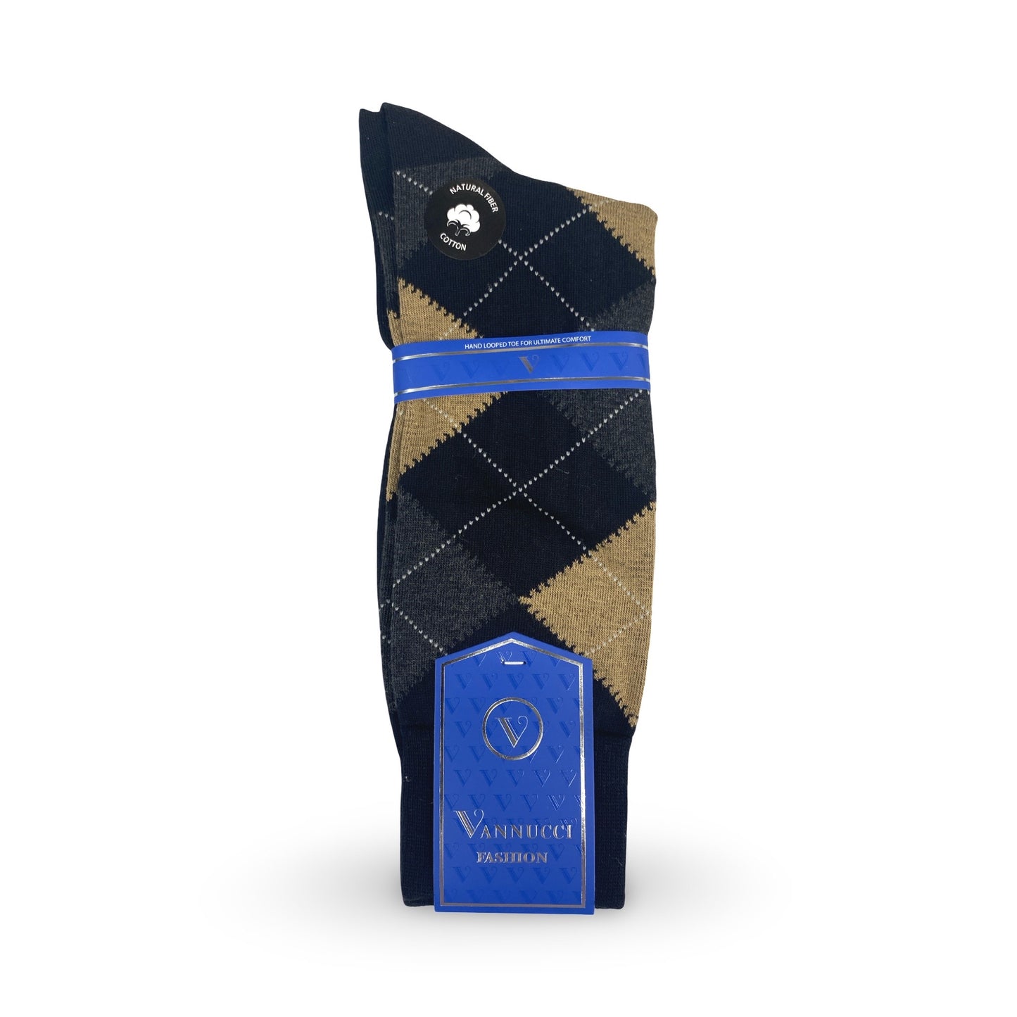 Mens Fashion Socks by Vanucci V872 Black