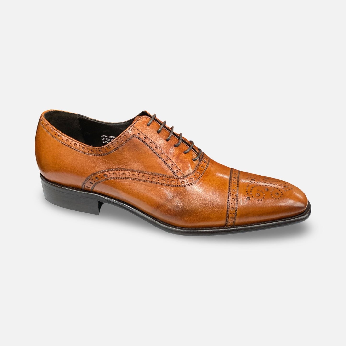Bettaccini Italian Mahogany Brogue Men’s Dress Shoe