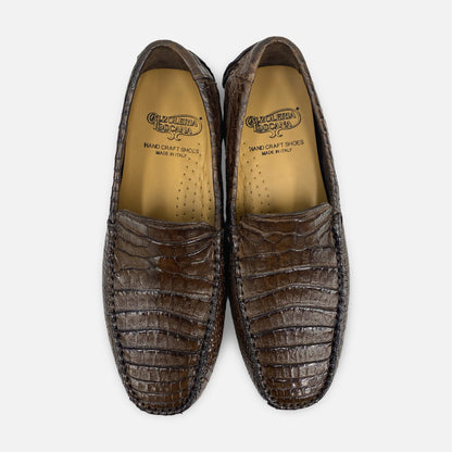 Toscana Brown Crocodile Driver 4551