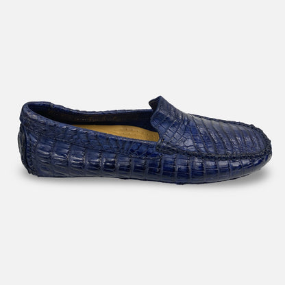Toscana Navy Blue Crocodile Driver 4551