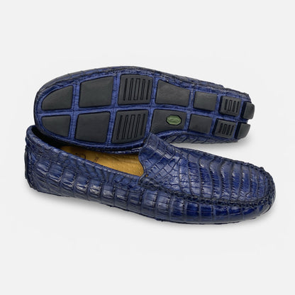 Toscana Navy Blue Crocodile Driver 4551
