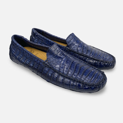 Toscana Navy Blue Crocodile Driver 4551
