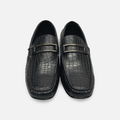 Stacy Adams Lanzo Moc Toe Soft Bottom Bit Loafer - Black (Style 25057) | Last Pairs