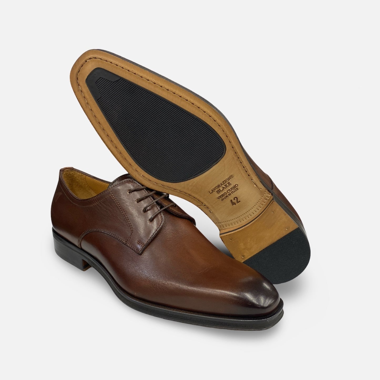 Jose Real Brown Italian Dress Shoe for Men U514