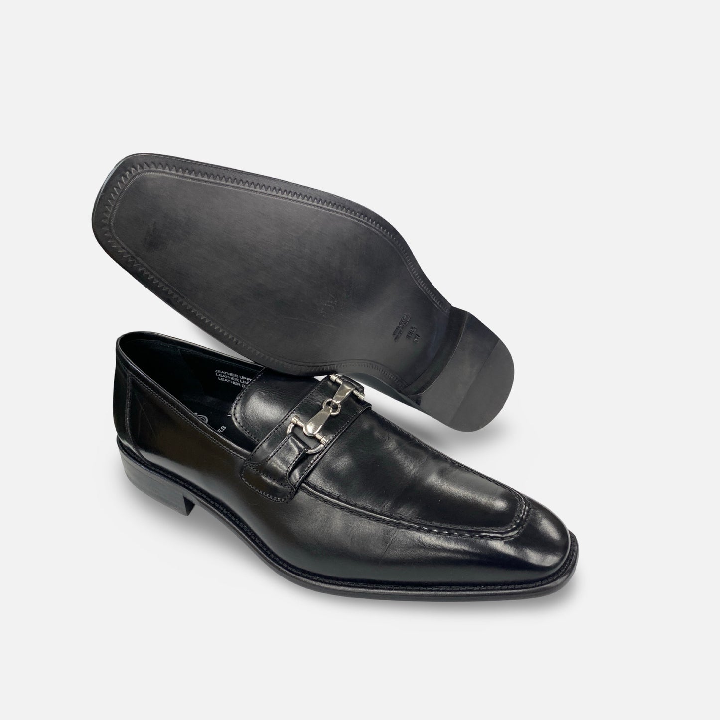 Calzoleria Toscana Black Bit Loafer 2593-M – Handmade in Italy