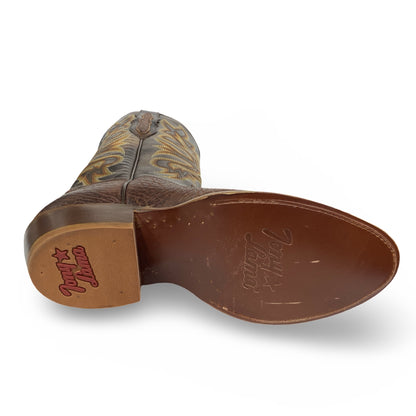 Tony Lama Stegall 13” Western Boot – Premium Full-Grain Leather, Classic Heritage Design