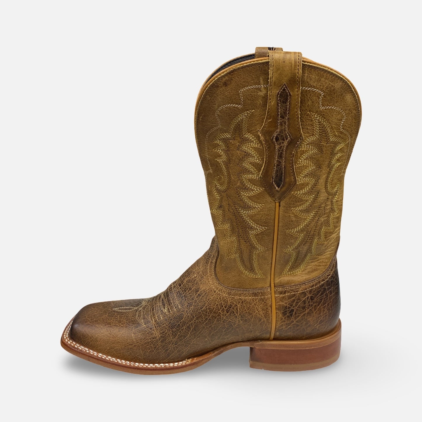 Tony Lama Men’s Lowden Sand Brown Cowhide Square Toe Cowboy Boot | Style #TL3029