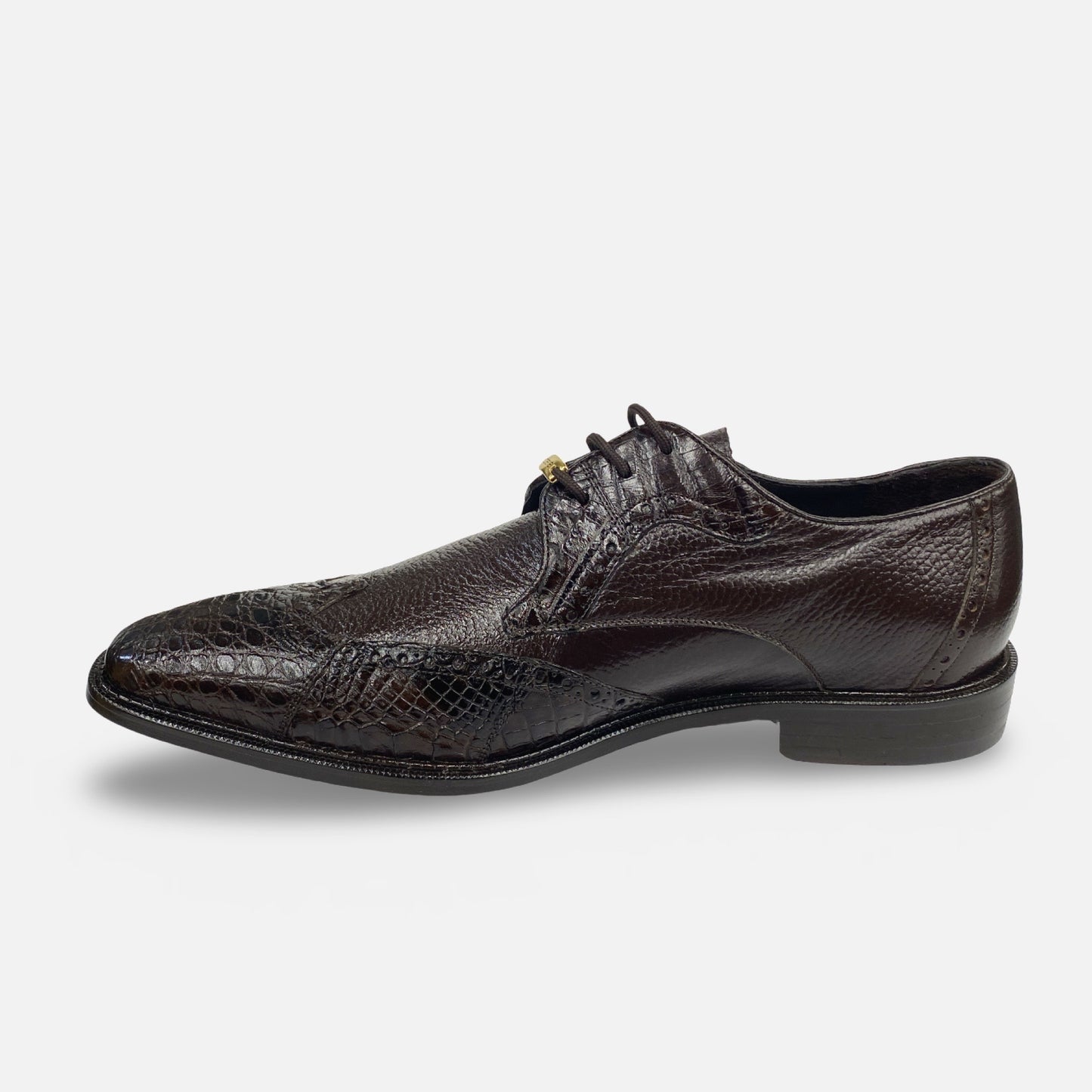 Belvedere brown Wingtip Caiman Shoes  | Size 8.5 | Final Sale