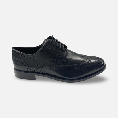 Nunn Bush Black Wingtip shoes "Nelson"
