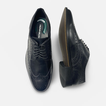 Nunn Bush Black Wingtip shoes "Nelson"