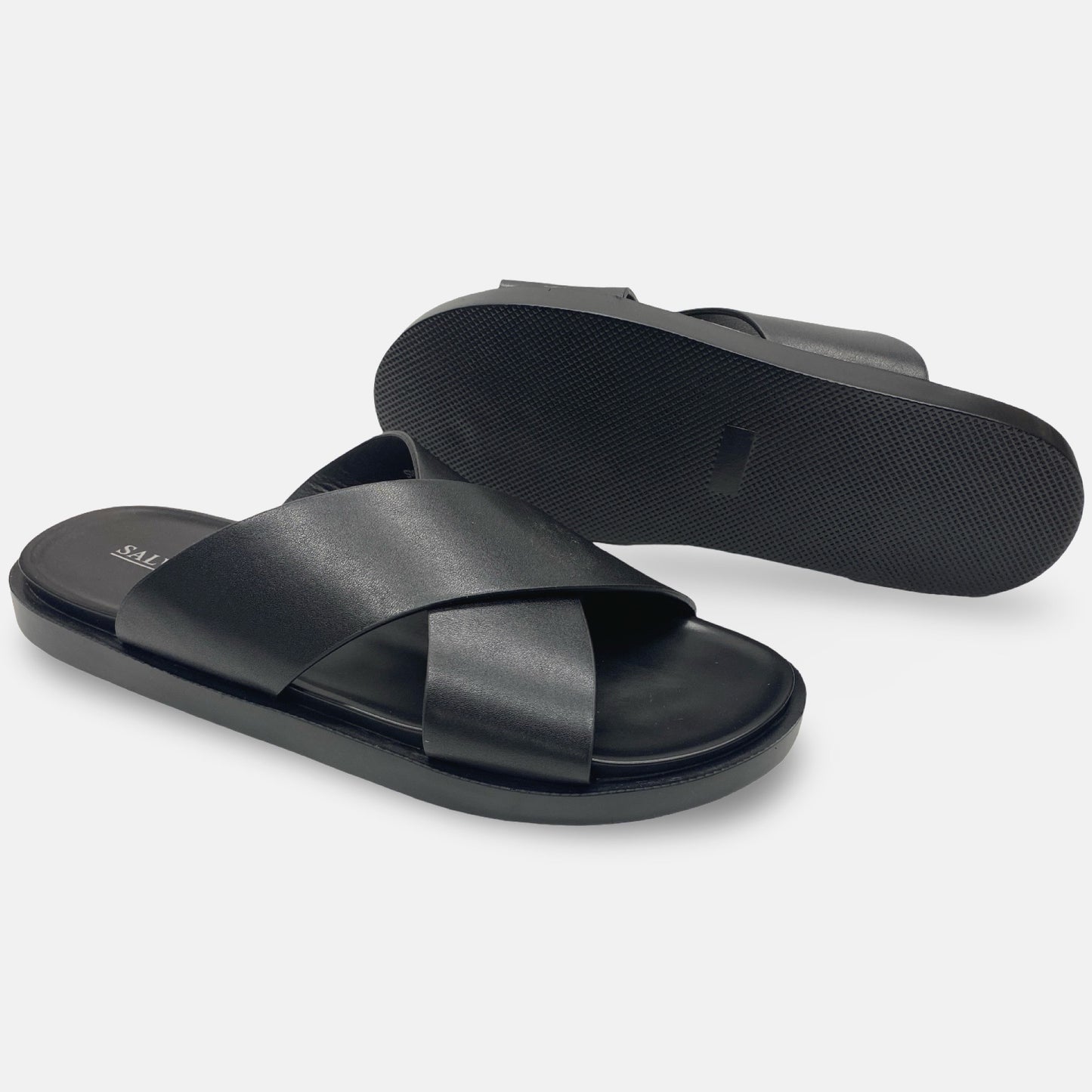 Men's Salvanni Black Slide Sandal – (Final Sale)