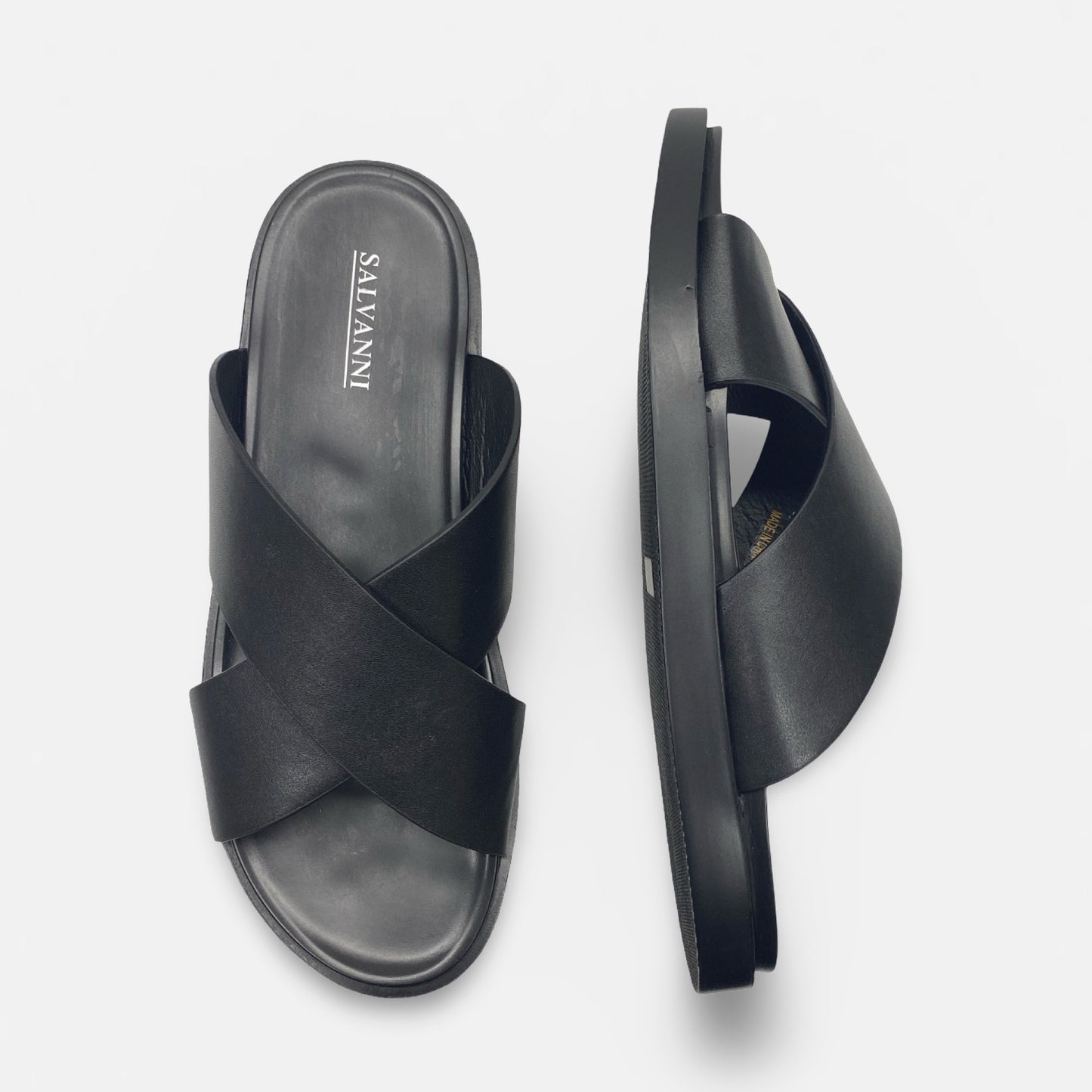 Men's Salvanni Black Slide Sandal – (Final Sale)
