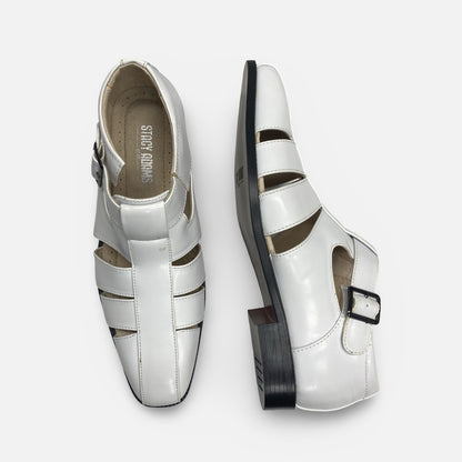 Stacy Adams Calisto Men’s Dress Sandal – White, Size 10M (Final Sale)