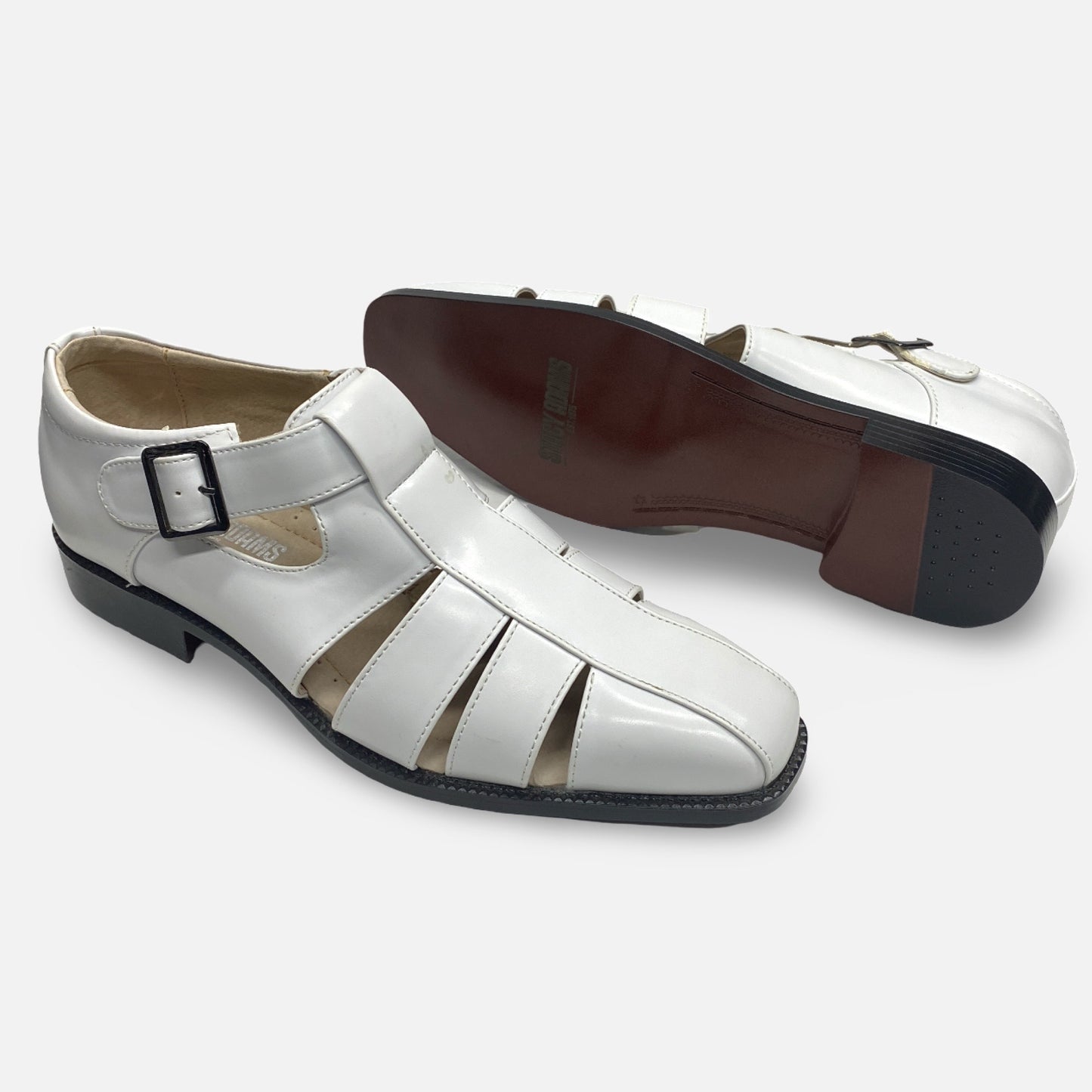Stacy Adams Calisto Men’s Dress Sandal – White, Size 10M (Final Sale)