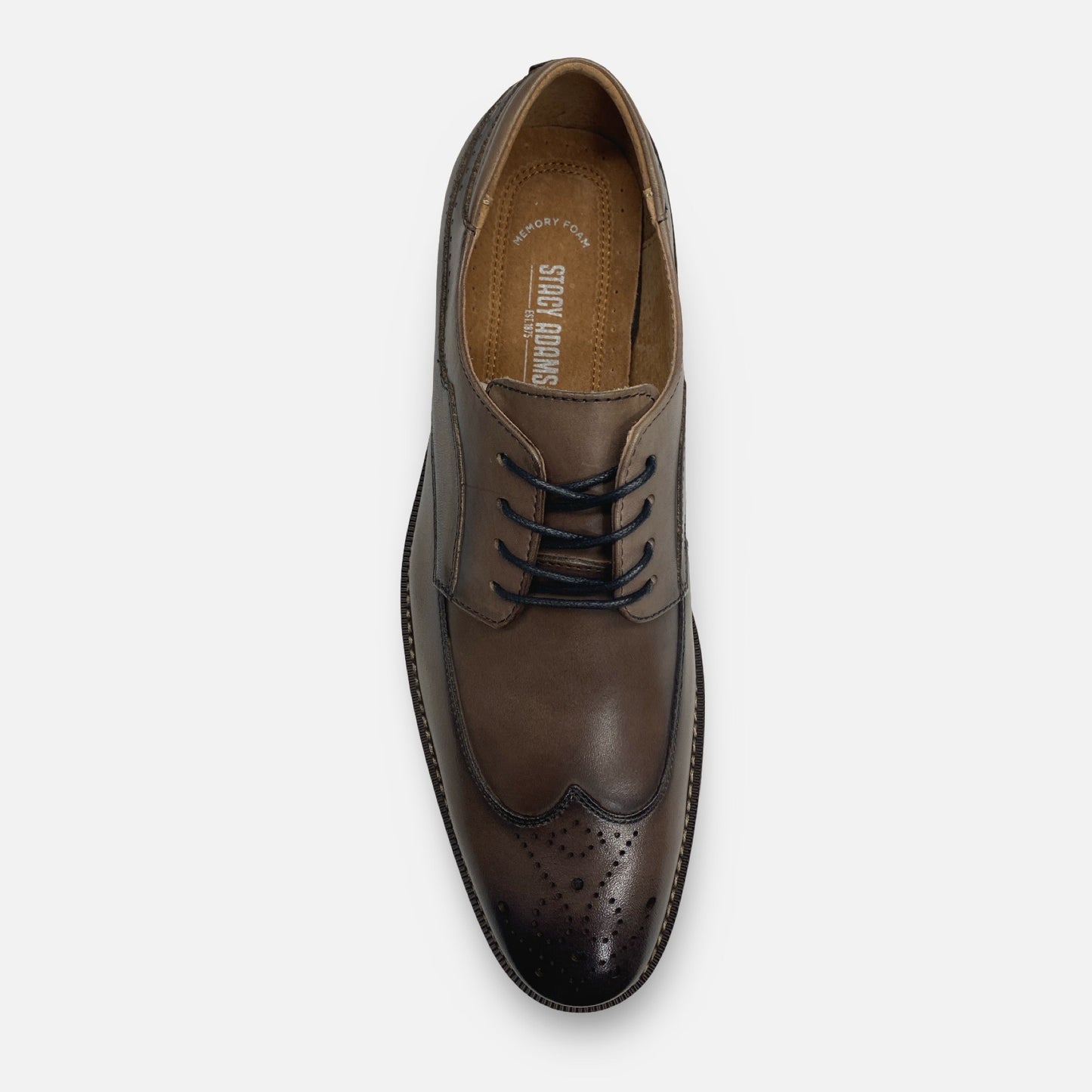 Stacy Adams Wingtip Shoe Fletcher Gray