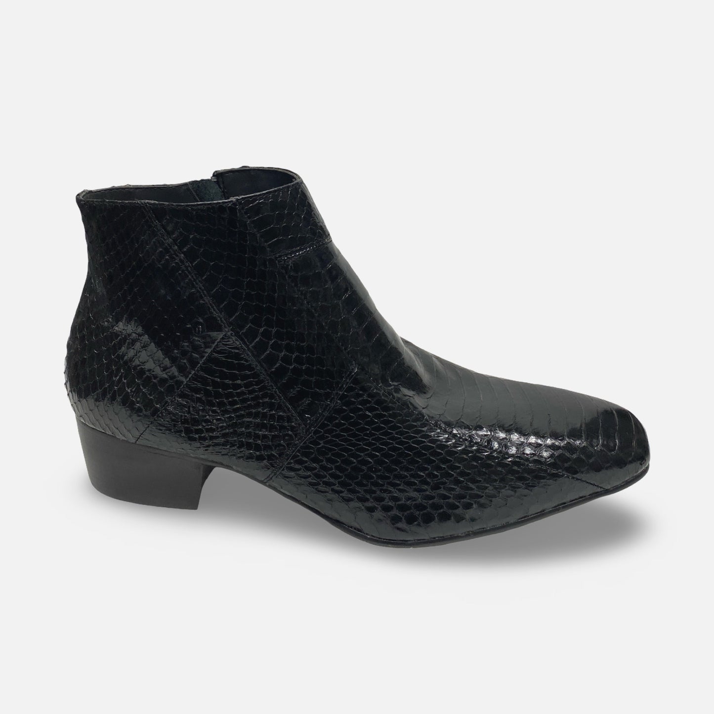 Giorgio Brutini Genuine Snake Side Zip Ankle Boot Tucson | Size 15 M