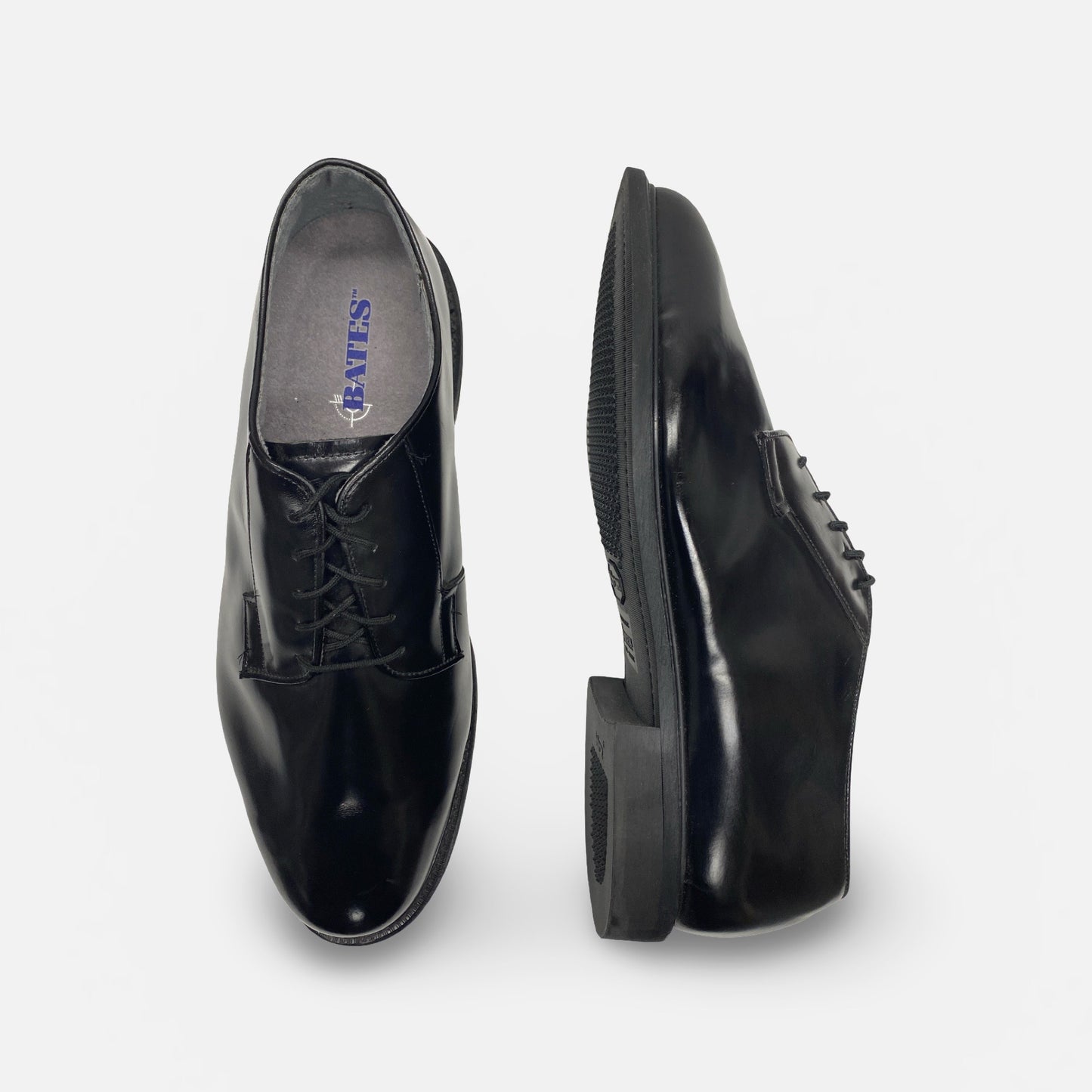 Bates Mens Black Oxfords  00968D | Size 14 3E, 15D