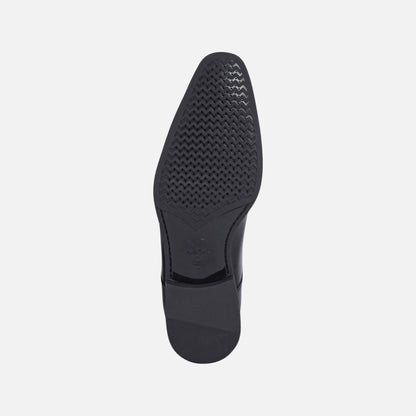 Black Geox High Life Men's Lace-Up plain toe Shoe - CLEARANCE