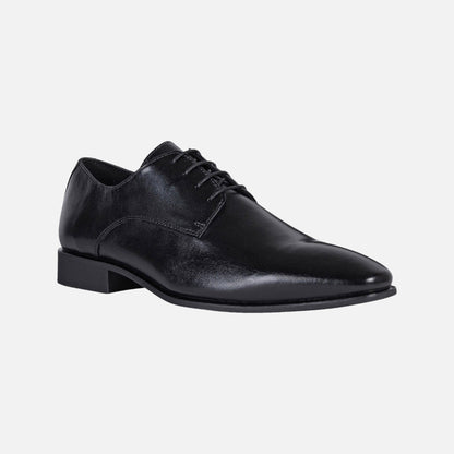 Black Geox High Life Men's Lace-Up plain toe Shoe - CLEARANCE