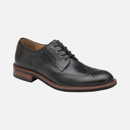 Johnston & Murphy Cambridge Charcoal Full Grain Wingtip Oxford Shoe | Clearance