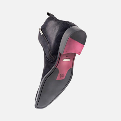 Mens gray suede boot