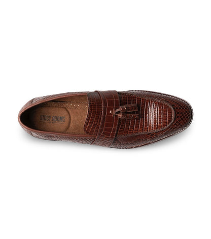 Stacy Adams Pacetti Leather Sole Moc Toe Tassel Slip-On – Cognac