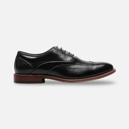 Stacy Adams Black Wingtip Shoe Mcarthur